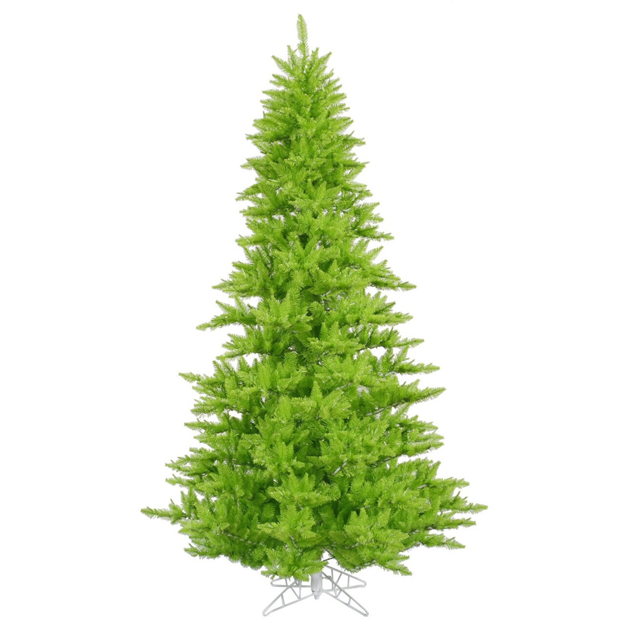 Vickerman Unlit 3' x 25" Lime Fir Artificial Tree - 234 PVC Tips - Plastic stand